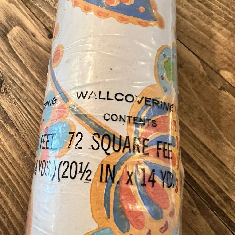 Vintage Wallpaper Wall Covering Dbl Roll 20.5”x14 yds Floral Cottagecore USA